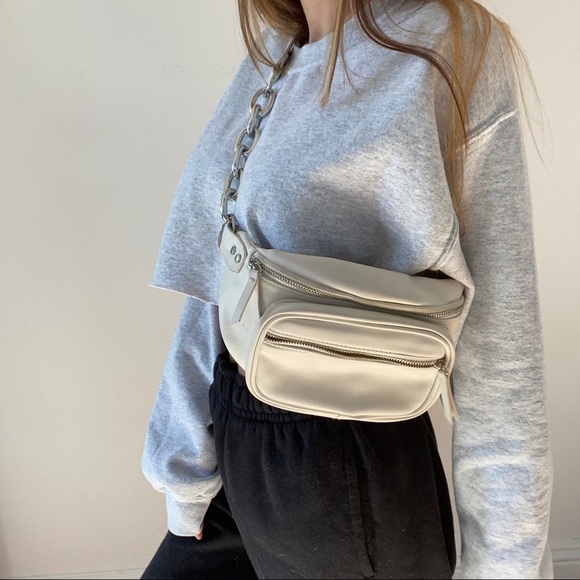 Bershka White Belt Bag - Picture 3 of 11